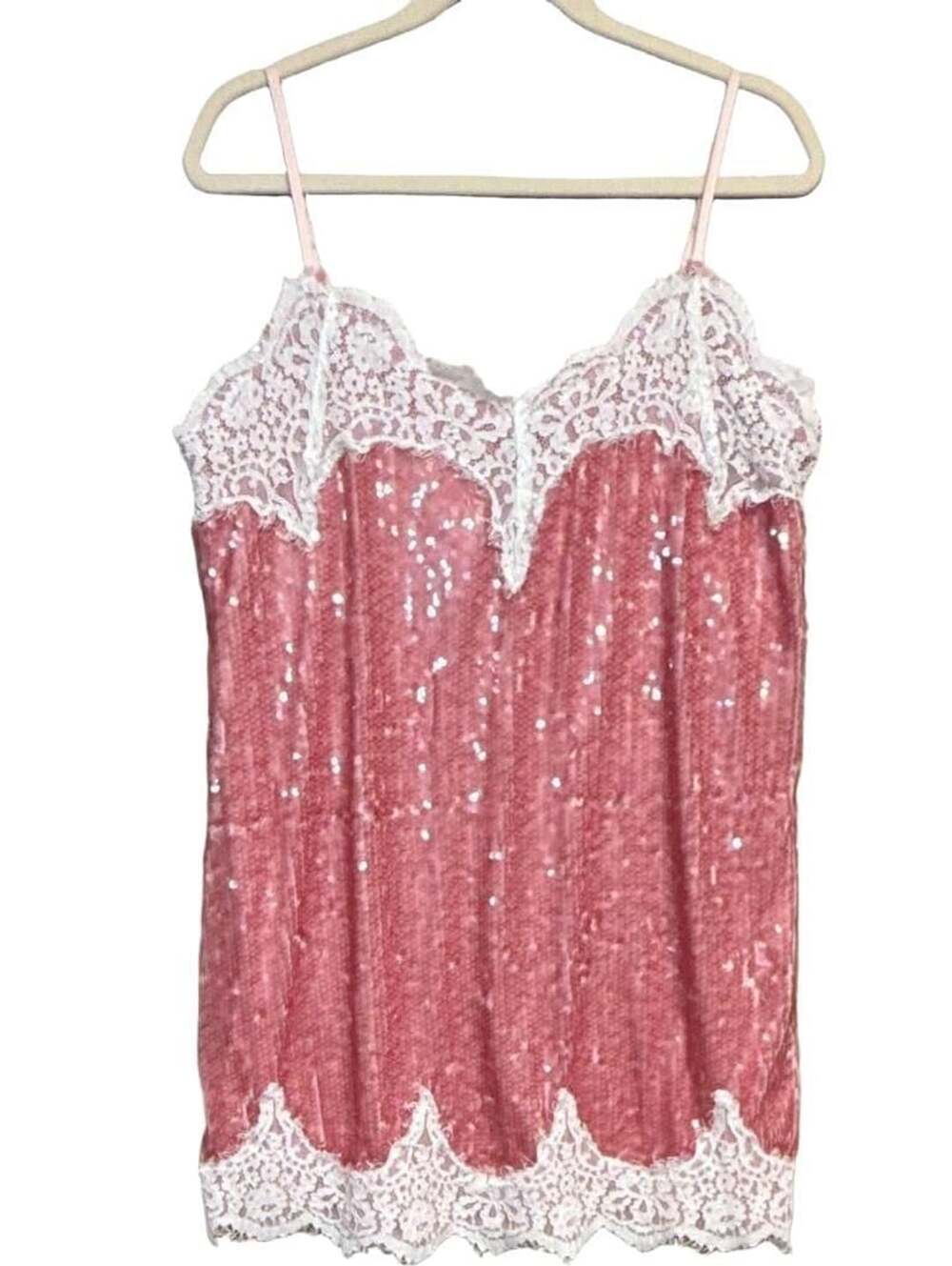 Lush Lace Mini Dress - Pink